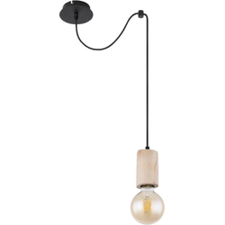 moderne hanglamp Joseba - L:12cm - E27 - Metaal - Zwart