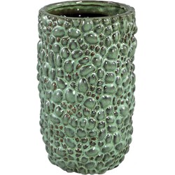 PTMD Danillo Bloempot - 15 x 15 x 25 cm - Keramiek - Groen