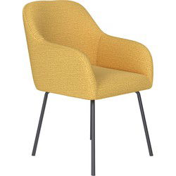 Housecraft Living Otis Eetkamerstoel Metaal Okergeel