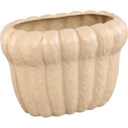 PTMD Bloempot Samaran - 29x19x20 cm - Keramiek - Creme