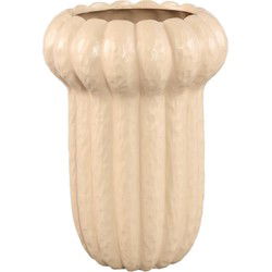 PTMD Vaas Samaran - 23x23x33 cm - Keramiek - Creme