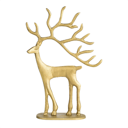 Design and Decor - Grote Gouden Rendier Kerstversiering - Woondecoratie - Kerstdecoratie - Feestdagengeschenk