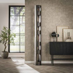 Vloerlamp Cilinder - Zwart Metaal - 25x25x187cm
