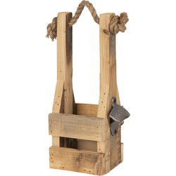 Clayre & Eef Flessenhouder Bruin Hout