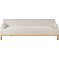 Beliani SOSJO - Driezitsbank-Beige-Polyester
