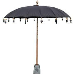 Bali parasol 180 cm zwart