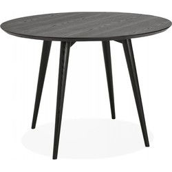 SWEDY ronde eettafel 120x120x75 cm Zwart