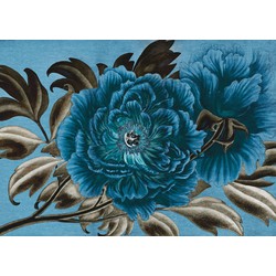 Komar fotobehang Royal Peony blauw - 350 x 250 cm - 610015