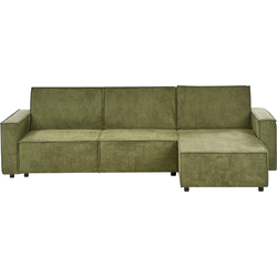 Beliani ROMEDAL II - Hoekbank-Groen-Polyester