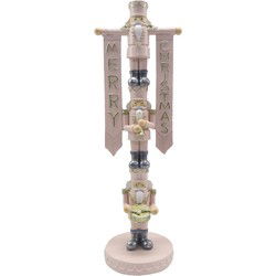 Clayre & Eef Beeld Notenkraker 30 cm Roze Kunststof