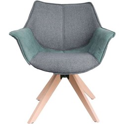 Feel Furniture - Eetkamerstoel - Bruce - Grijs-Groen