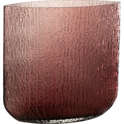 J-line - Vaas Mila Large Glas Rose - 31x13x30cm