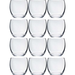 12x Ronde waterglazen 340 ml - Drinkglazen