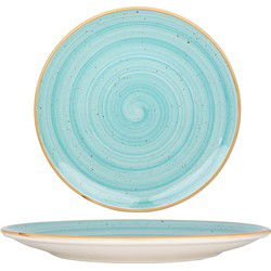 Bonna Dinerbord - Aqua - Porselein - 27 cm - set van 6