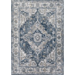 Vintage Oosters Tapijt DALILA - Blauw/Grijs - 200x275 cm