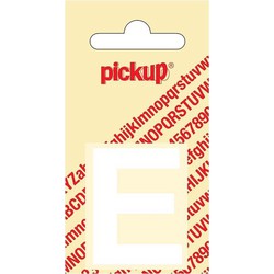 Plakletter Helvetica 40 mm Sticker witte letter E - Pickup