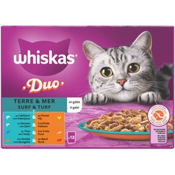 Surf en Turf in gelei maaltijdzakjes multipack 12x85g dierensnack