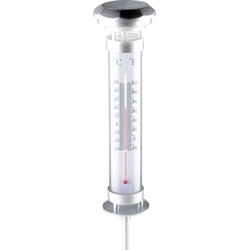 Lamp solar&thermometer 1led