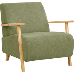 Beliani LESJA - Fauteuil-Groen-Polyester