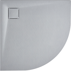 PARON - Douchebak - Grijs - 90 x 90 x 3 cm - SMC (kunststof)
