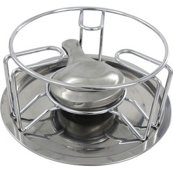 Chroom warmhouders/waxinelichthouders voor theepot, soep, saus, eten/BBQ - Panonderzetters