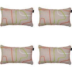 Madison -  Sierkussen Joah terra - Ca. 30x50 cm - Set van 4