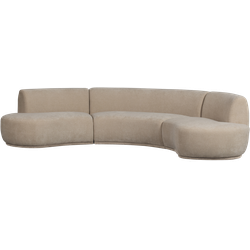 Basiclabel Batavier Bank - Polyester - Naturel - 75x336x180