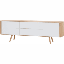 Ena sideboard houten dressoir whitewash - 180 cm