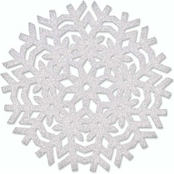 Unique Living | Placemat Ice | Rond | Polyester | Zilver | Ø38cm