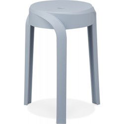 POMPA lage kruk 35x355x45 cm Blauw
