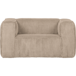 WOOOD Exclusive Bean Fauteuil - Grove Ribstof - Travertin - 74x146x98