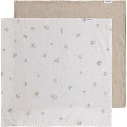 Baby's Only Hydrofiele doek Tender - 2-pack - Beige/Clover - 65x65 cm