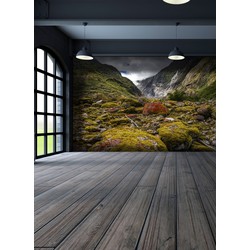 Vliesbehang - Steen en mos fotobehang - 300x250cm - House of Fetch