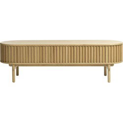 Tv Meubel Naturel - 45x160x48cm - Eikenhout - Meubel Carno