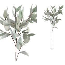 PTMD Leaves Plant Eucalyptus Kunsttak - 44 x 30 x 85 cm - Grijs/Groen
