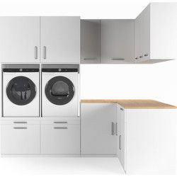 Wasophoogte Wasmachine Kast Los Angeles – Pure Wit
