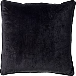 Dutch Decor FINNA - Sierkussen 45x45 cm met kussenhoes van 100% gerecycled polyester - Eco Line collectie - Raven - zwart - Dutch Decor