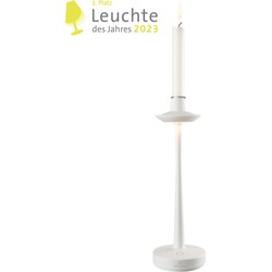 Villeroy & Boch | Combinatie van een tafellamp en een kandelaar | Accu | Wit