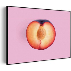 Muurwerken Akoestisch Schilderij - Plum Pruim Paars - Geluidsdempend Wandpaneel - Wanddecoratie - Geluidsisolatie - BASIC (AW 0.65) S (70x50)