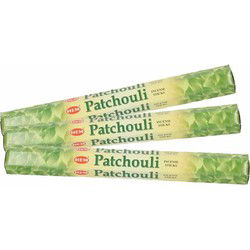 Geurstokjes wierook Patchouli - 60x stokjes - 25 cm lang - Wierookstokjes