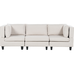 UNSTAD - Driezitsbank - Lichtbeige - Polyester