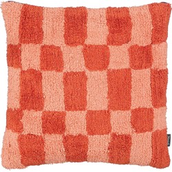 In The Mood Collection Sierkussen - L45 x B45 x H10 cm - Katoen - Rood, Roze