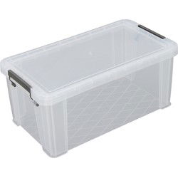 Whitefurze Opbergbox - 7,5 liter - Transparant - 25 x 19 x 16 cm - Opbergbox