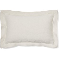 Kave Home - Witte kussenhoes Tenassa van 100% PET 30 x 50 cm