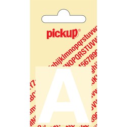 Plakletter Helvetica 40 mm wit A - Pickup