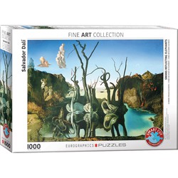 Eurographics Eurographics puzzel Swans Reflecting Elephants - Salvador Dalí - 1000 stukjes