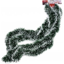 Folie slingers/ kerstboom slingers met sneeuw 270 cm - Guirlandes