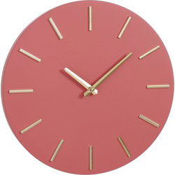 Mica Decorations Brixen Wanddecoratie - 35x35x4 cm - Aluminium - Roze