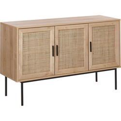 Beliani PASCO - Sideboard-Lichte houtkleur-Vezelplaat