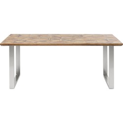 Eettafel Stars Chroom 180x90cm